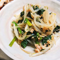 sacon72's cooksnap of when they made ＊もやしとほうれん草の旨ダレあえ＊.