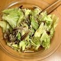 ゆずゆずゆ55's cooksnap of when they made キャベツとえのきのバタポン和え☆.