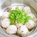mammamiwa♪'s cooksnap of when they made おうち飲茶✣里芋と豚ひき肉の蒸しだんご.