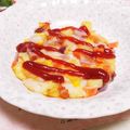 めみたん☆'s cooksnap of when they made ☆食べ過ぎ注意♪餅ピザ☆パパ作.