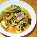 よしこさんちの備忘録's cooksnap of when they made 超簡単♪豚肉と小松菜の卵とじ.