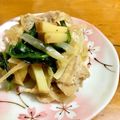 モコ次郎333's cooksnap of when they made 肉野菜炒め＊豚肉・ほうれん草・じゃがいも.