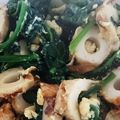 ょちぽん's cooksnap of when they made 超簡単☆お弁当にも！ほうれん草ちくわ炒め.