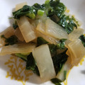 Mamybu's cooksnap of when they made 大根と大根の葉のわさび醤油炒め.