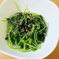 クックMMVM8R☆'s cooksnap of when they made 豆苗と塩昆布のナムル.