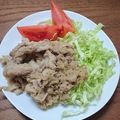 きゃろり's cooksnap of when they made 豚スライスの おろしりんごソース煮.