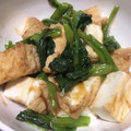 けにける's cooksnap of when they made きのこたっぷり☆小松菜と厚揚げごま油和え.