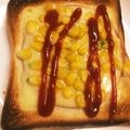 ＊にょにょん＊'s cooksnap of when they made 簡単！ハムとコーンのピザトースト.