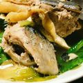meeemaaa's cooksnap of when they made サバ缶のだし汁で♪小松菜と油揚げの煮浸し.