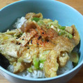 pokopapa's cooksnap of when they made 油揚げの卵とじ丼.