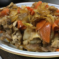 tutocook's cooksnap of when they made 豚肉と玉ねぎ、にんじんの甘辛醤油炒め.