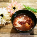 ももちゃんのれしぴ's cooksnap of when they made お善哉・お汁粉にちょこっと塩酒粕♫.
