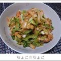 ちょこ☆ちょこ's cooksnap of when they made 簡単！白菜のキムチサラダ.