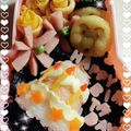 あ〜まんホーム's cooksnap of when they made キャラ弁に☆お誕生日の ケーキ ごはん.