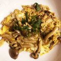 ばやし's cooksnap of when they made 鯖缶使用★鯖ときのこの卵とじ.