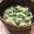 ポメちょん's cooksnap of when they made ☆簡単☆ふわふわニラ玉スープ.