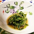 クックADLFEA☆'s cooksnap of when they made 空芯菜の新芽のにんにく炒め.
