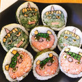 ももひめりゅう's cooksnap of when they made 節分の飾り巻き寿司☆赤鬼青鬼☆恵方巻きも.