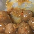 カニーヘン's cooksnap of when they made ✿キムチと葱の肉団子✿.