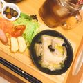 のんちごはん♡'s cooksnap of when they made 鳥ひき肉の白菜ミルフィーユきのこあんかけ.
