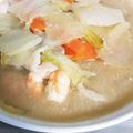 もいこ196482's cooksnap of when they made 八宝菜風♢豚と海鮮の酒粕鍋.