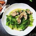 o^o^oayuayu's cooksnap of when they made レタスの外葉と豚肉のオイスターマヨ炒め.