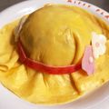 chocoraママ's cooksnap of when they made 冷凍ピラフで♡帽子のピラフオムライス♡.