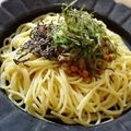 つばき417's cooksnap of when they made 1人ランチに☆コク旨！納豆マヨパスタ.
