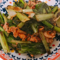 あい♡りく's cooksnap of when they made 【農家のレシピ】小松菜と豚肉の炒め物.