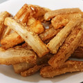usausakana's cooksnap of when they made サクサク美味しい★蓮根の唐揚げ.
