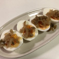 papikun's cooksnap of when they made 美味しいよ♫ゆで卵＋刻みザーサイ.