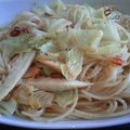 ももちゃろー's cooksnap of when they made タケノコとキャベツのペペロンチーノ.