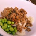 choco831's cooksnap of when they made 余った鶏そぼろ丼の具で♯餡かけうどん.