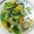 ユッキー1119's cooksnap of when they made 鶏団子とパプリカの白だしさっと煮.