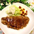 さくさくmomo's cooksnap of when they made やわらか～！豚ステーキ赤ワイン漬.