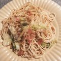クックTE5B4I☆'s cooksnap of when they made 【簡単】レタスとベーコン★ゆず胡椒パスタ.