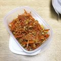 Littsuk○'s cooksnap of when they made 簡単❁大根の皮・キャベツの芯・人参金平❁.