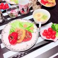 きみみ✧˖'s cooksnap of when they made 詰めて焼くだけ★パプリカの肉詰めバーグ.