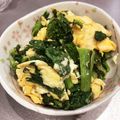 クック26352G☆'s cooksnap of when they made シンプルで簡単✨菜の花の卵炒め♪♪.
