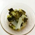 くまやっこ's cooksnap of when they made 白菜わかめサラダ.