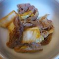はにーくろーばー's cooksnap of when they made 豚バラ肉と白菜の生姜焼き.