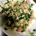 shion0907's cooksnap of when they made 豆苗と卵のウェイパー炒め.