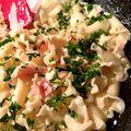 ame-ikuru's cooksnap of when they made 男飯！サーモンとクリームチーズのペンネ.