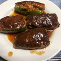 nobugorou's cooksnap of when they made ふっくらジューシー★ピーマンの肉詰め.