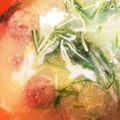 ななみはママ's cooksnap of when they made ☆あったか野菜たっぷり団子入り中華スープ☆.