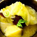 U☆kaoru's cooksnap of when they made 我が家のお味噌汁＊白菜とさつまいも＊.