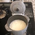 momoetsu's cooksnap of when they made ストウブココットdeGOHANでお粥.