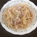くー4044's cooksnap of when they made 男子も喜ぶ♪カルボナーラ(生クリーム不要.