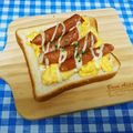 ととろ＆めい's cooksnap of when they made コッペリア風　たまごトースト.