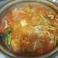 こよんた's cooksnap of when they made キムチ鍋の素もキムチも使わないキムチ鍋風.
